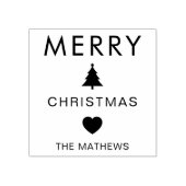 オーダーメイド メリークリスマス ゴム印 ギフト用 (インプリント)
