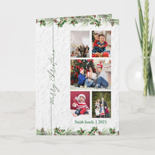 オーダーメイド メリークリスマス 写真入りカード シーズンカード (正面)