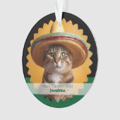 オーダーメイド メリークリスマス 猫 オーナメント (正面)