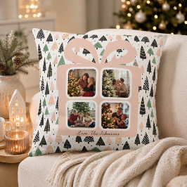 オーダーメイド モダンクリスマスギフトボックス 写真入り クッション