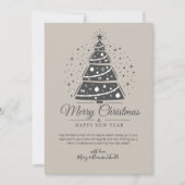 オーダーメイド モダンスクリプトレースパターン ツリー クリスマス (正面)