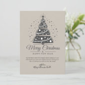 オーダーメイド モダンスクリプトレースパターン ツリー クリスマス (スタンド正面)