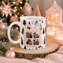 オーダーメイド モダンピンクのクリスマスギフトボックス 写真入り