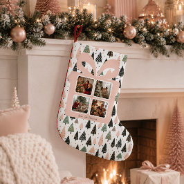 オーダーメイド モダンピンクのクリスマス スモールクリスマスストッキング
