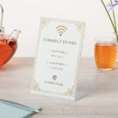 オーダーメイド モダン アールデコ調 Wifi 台座サイン (インサイチュ)