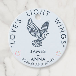 オーダーメイド モダン エレガント カップル おしゃれ ハート 引用句 フェイバータグ