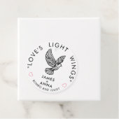 オーダーメイド モダン エレガント カップル おしゃれ ハート 引用句 フェイバータグ (インサイチュ)