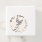 オーダーメイド モダン エレガント カップル おしゃれ ハート 引用句 フェイバータグ (インサイチュ)