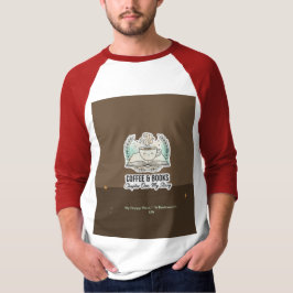 オーダーメイド モダン コーヒー&本Tシャツ | E Tシャツ