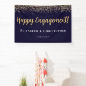 オーダーメイド モダン ゴールド 結婚指輪交換 横断幕 (インサイチュ)
