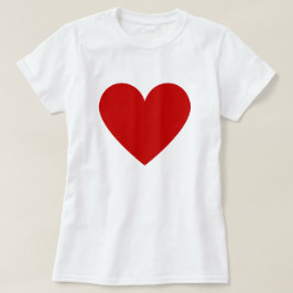 オーダーメイド モダン シンプル 赤 ハート Tシャツ