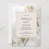 オーダーメイド モダン ソフト フラワー エレガント ウェディング インビテーション (正面)