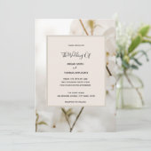 オーダーメイド モダン ソフト フラワー エレガント ウェディング インビテーション (スタンド正面)