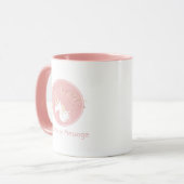 オーダーメイド モダン ピンク マジカル ユニコーン キッズ マグカップ (正面左)