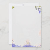 オーダーメイド モダン フラワー ラ lace 結婚式招待状 招待状 (裏面)