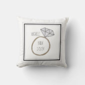 オーダーメイド モダン ブライド デート リング クッション (正面)