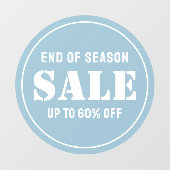 オーダーメイド モダン ブルー ビジネス ストア セール ウィンドウサイン (シート)