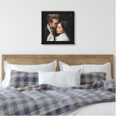 オーダーメイド モダン 太い ブラック フレーム キャンバスプリント (インサイチュ (寝室))