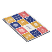 オーダーメイド モダン 手描き カラフル お正月 ノートブック (右側)