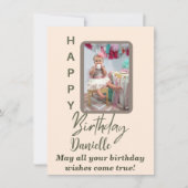 オーダーメイド モダン 誕生日カード (正面)