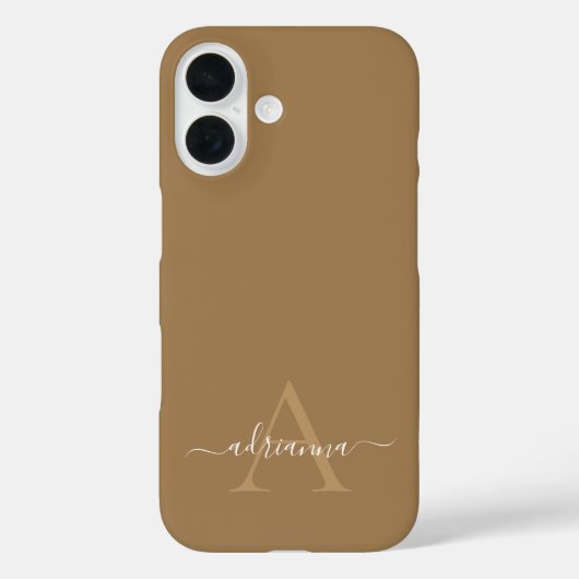 オーダーメイド モノグラム Case-Mate iPhoneケース iPhone 16ケース (裏面)