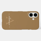 オーダーメイド モノグラム Case-Mate iPhoneケース iPhone 16ケース (裏面 (横))
