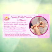 オーダーメイド モバイル ネイル マニキュア ペディキュア ビジネス ウィンドウサイン (シート3)