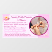 オーダーメイド モバイル ネイル マニキュア ペディキュア ビジネス ウィンドウサイン (シート)