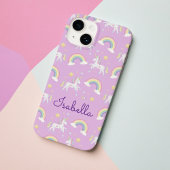 オーダーメイド ユニコーン レインボー スパークル iPhoneケース iPhone 14ケース