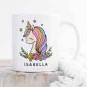 オーダーメイド ユニコーン 名前入り コーヒーマグカップ