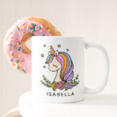 オーダーメイド ユニコーン 名前入り コーヒーマグカップ