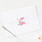 オーダーメイド ユニコーン 誕生日 スクエアシール (封筒)