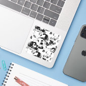 オーダーメイド ユニーク おもしろ ギフトバッグ シール (ノートパソコンとiPhone)