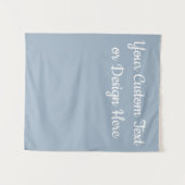 オーダーメイド ライト ダスティーブルー 結婚前お祝いパーティー タペストリー (正面(横))