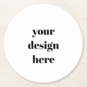 オーダーメイド ラウンドペーパーコースター (正面)