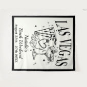 オーダーメイド ラスベガス ブライズゲートパーティー バナー タペストリー (正面(横))