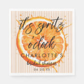 オーダーメイド ラブ アット ファースト スプリッツ ブライダル シャワー スタンダードランチョンナプキン (正面)