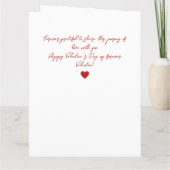 オーダーメイド ラブ サンクス カード (裏面)