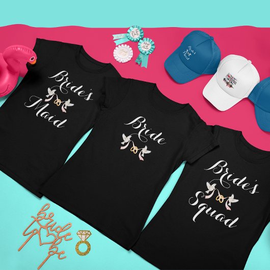 オーダーメイド ラブ・ドビー・バチェロレッテ・ブライド・スクリプト Tシャツ