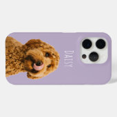 オーダーメイド ラベンダー 犬 写真 カスタム Case-Mate iPhoneケース (裏面 (横))