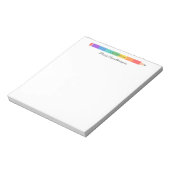 オーダーメイド レインボー鉛筆 先生用 ノートパッド (回転)