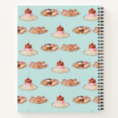 オーダーメイド レトロ スイーツ レシピ 本 ノートブック (裏面)