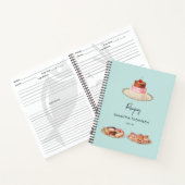 オーダーメイド レトロ スイーツ レシピ 本 ノートブック (内部)