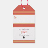 オーダーメイド レトロ 紙スタンプ クリスマス ホーリー ベリー ギフトタグ (裏面)