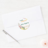 オーダーメイド レモン フレッシュ卒業 ラウンドシール (封筒)