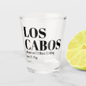 オーダーメイド ロス・カボス 目的地 ウェディング ウェルカム ショットグラス (正面)