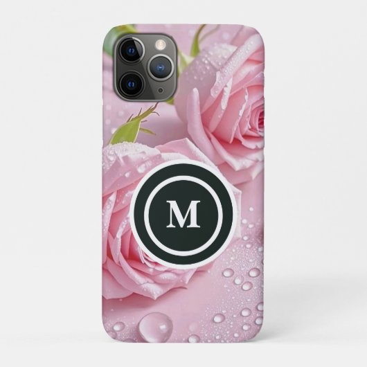 オーダーメイド ローズ ボホミアン フラワー ウォーターカラー Case-Mate iPhoneケース (裏)