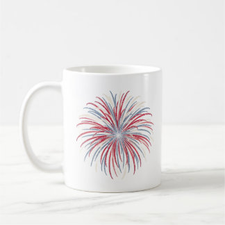 オーダーメイド ヴィンテージ アメリカ国旗柄 花火 コーヒー コーヒーマグカップ