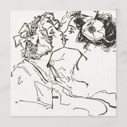 オーダーメイド ヴィンテージ レズビアン キス ゲイ ウェディング (正面)