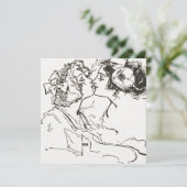 オーダーメイド ヴィンテージ レズビアン キス 同性婚 ウェディング (スタンド正面)